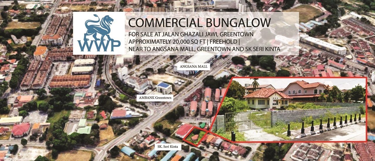 Ipoh Commercial Bungalow for Sale – RM2,300,000