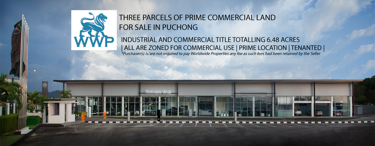 3 Parcels Commercial Land for Sale