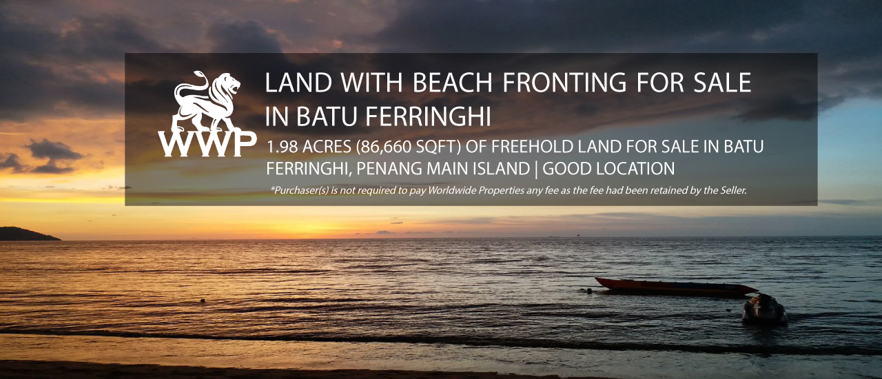Prime Land Facing Beach for Sale | IV: RM 17,300,000